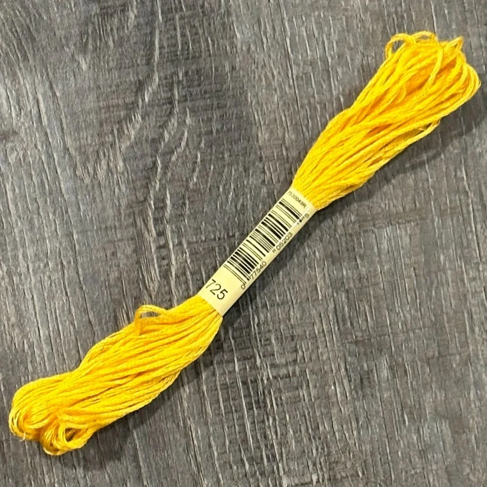 💞 New Yellow Gold Embroidery Floss Craft String